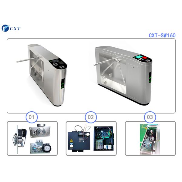Semi-automatic Tripod Turnstile Gate with Face Recognition