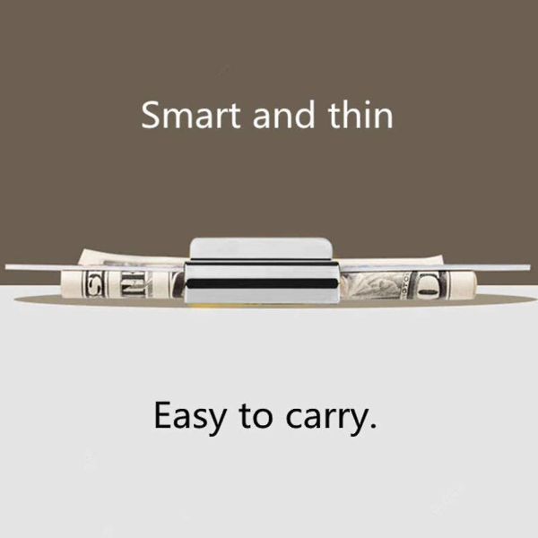 Quick Delivery Custom Logo Luxury Personalized Engraving Blank Stainless Steel Metal Money Clip for Men