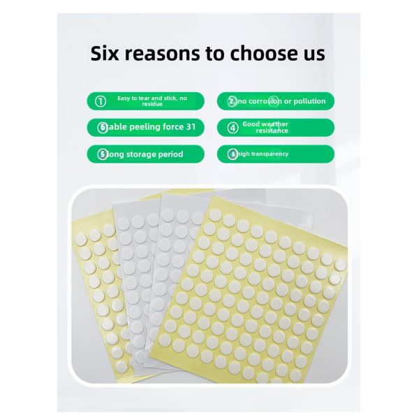 Transparent Acrylic Double-Sided Tape Traceless and Nano Dot Tape for Card Positioning Removable Adhesive Paper & Film