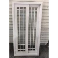 Ventana corredera de precio de fábrica, tamaño pequeño, horizontal, PVC, UPVC, ventana corredera