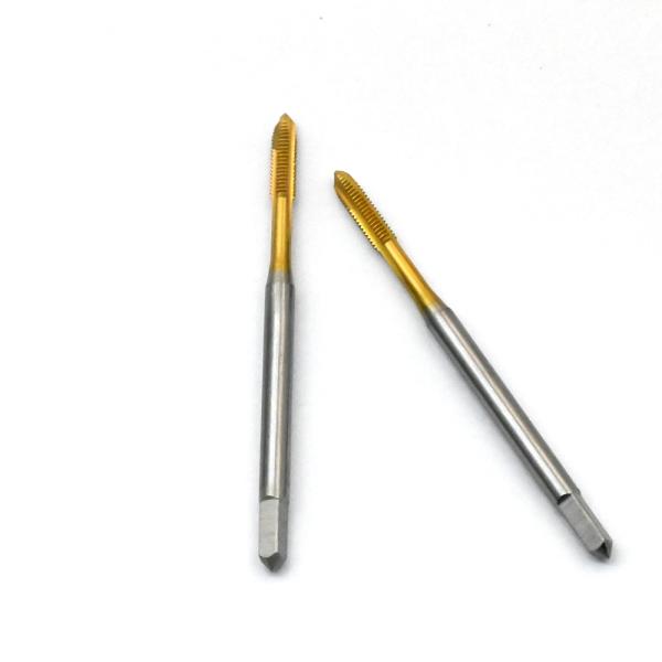 Tap for metric thread for through hole straight flute spiral web thining of chamfer M3X0.5