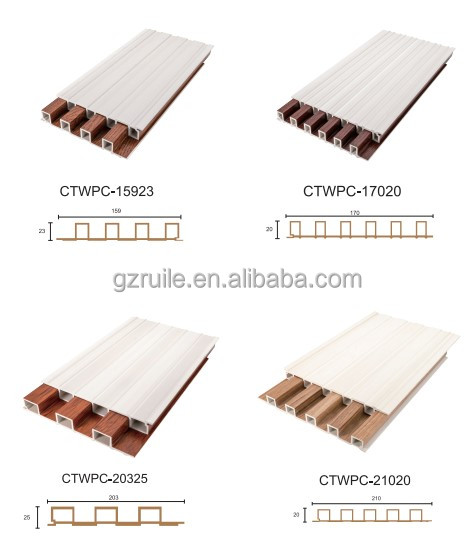 Panel de hojas de PVC de 9-15 mm de espesor Panel de pared de WPC flotado antiestático