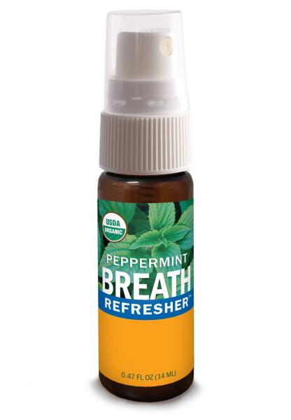 14ml Breath Refresher Certified Organic Herbal Fresh Breath Spray Peppermint