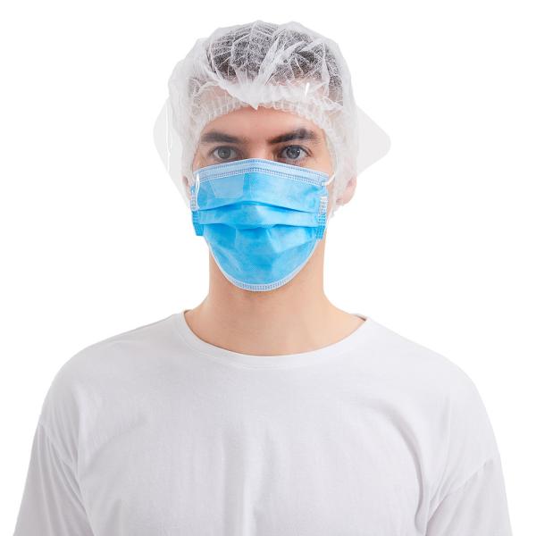 3 folder Disposable Face Mask , 17.5*9CM Mouth Mask For Sick