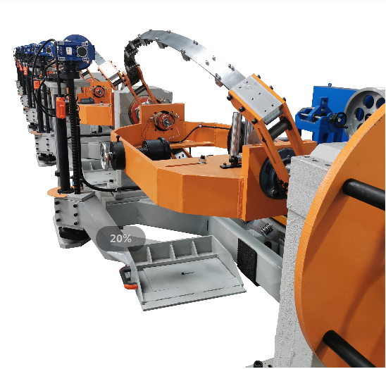 Sky Blue Bow Type 630mm Type Equipment Stranding Machine with Siemens Smart PLC Management for wires stranded