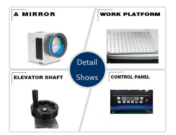 Mini Glass Cable Laser Marking Machine Automatic Air Cooling For Keyboard