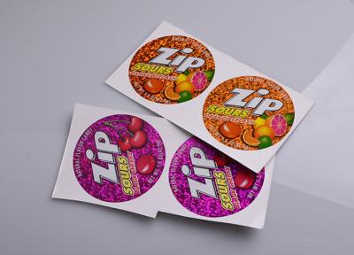 Personalized printing permanent adhesive hologram vinyl candy box packaging sticky labels