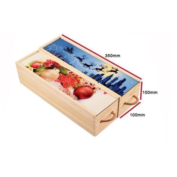 Creative DIY Sublimation Blanks Heat Transfer Printing Wood Sublimation Wine Box