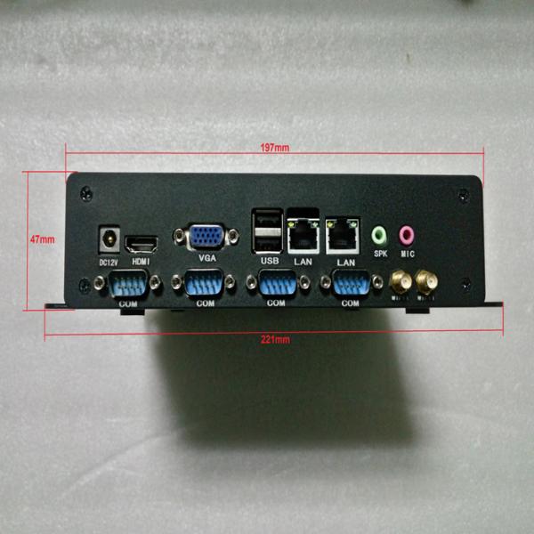 Алюминиевый ПК коробки Линукса 1000Mbps сплава HDMI Fanless врезанный