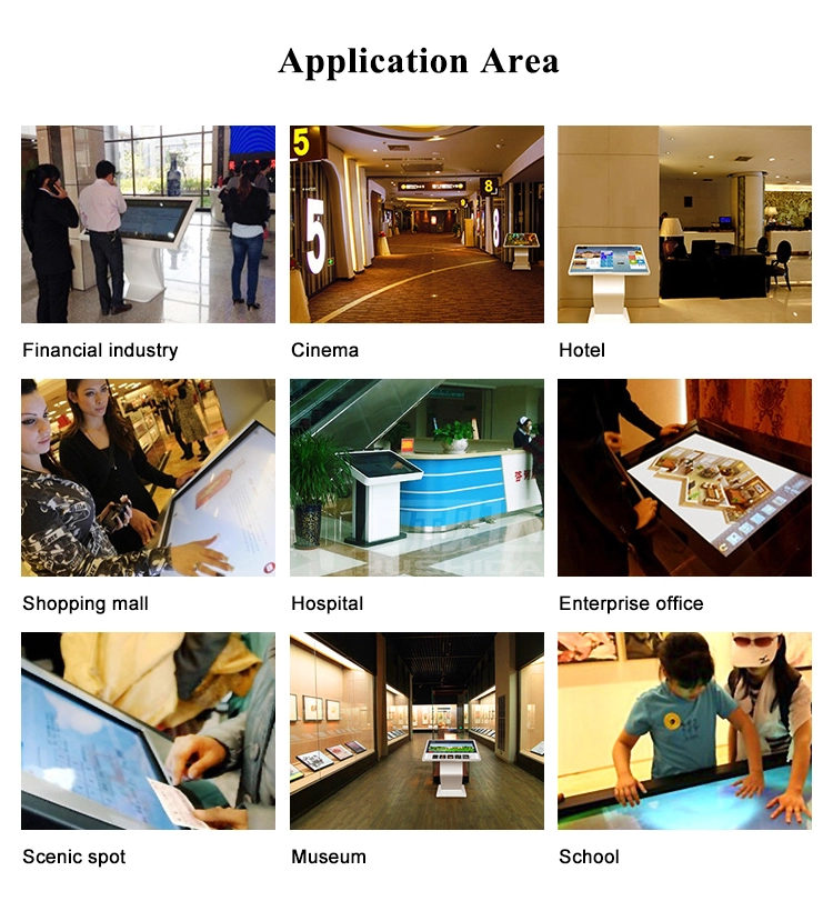 Hot Selling Floor Stand Interactive Kiosk Android System Horizontal Display Interactive Information Touch Screen Monitor Kiosk