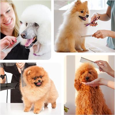 Stainless Steel Pet Grooming Tool Poodle Finishing Butter Comb For Cat Dog Pet