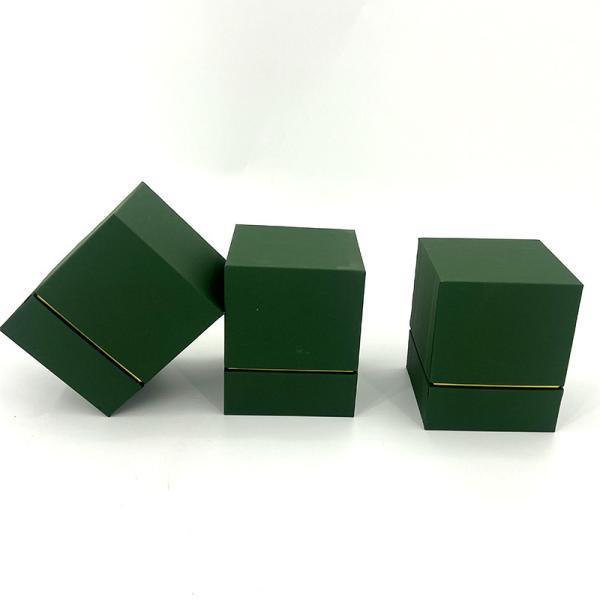 Custom Green Square Cosmetic Box for Aromatherapy Candles