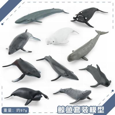 10 PCS Mini Whale Modelo Brinquedo Desktop Decoração Coleção Festa Favoritos Brinquedos Para Meninos Meninas Crianças