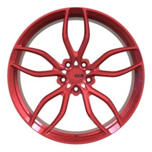 19 дюймов 3 выкованных частью автоматических оправы колес почистил красное щеткой