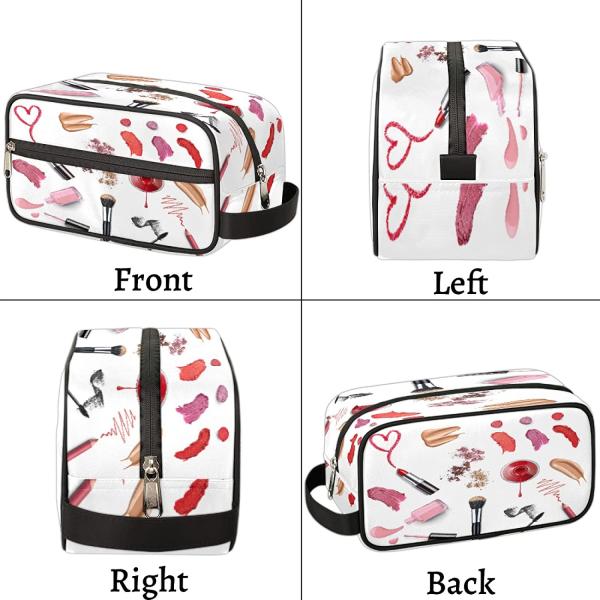 Waterproof Durable Portable Travel Toiletry Bag, Dopp Kit Cosmetic Organizer Makeup Bag Shower Shaving Bag for Men Women