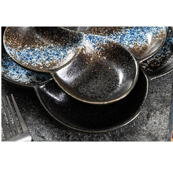 Savall Irregular Eclectic Black Porcelain Dinnerware For Caterers Canteens
