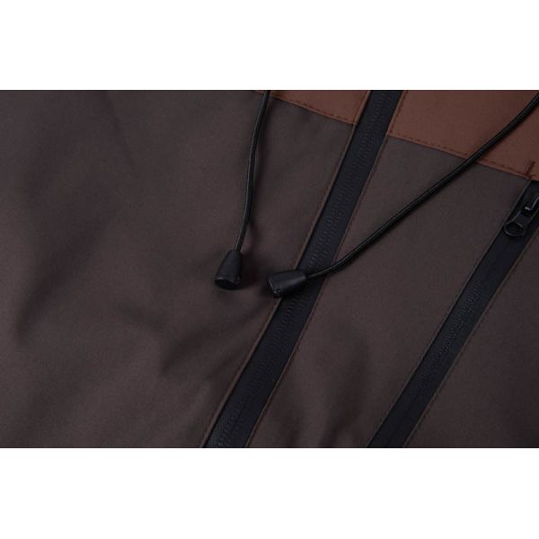 Men's 10000mm Waterproof Windproof Classic Jacket with Adjustable Fit and Color-Block Design
