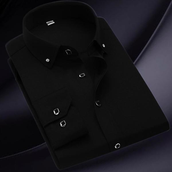 GALLERY White Long Sleeve Business Unisex Camisas Oversize Formal Shirts For Men's Polo Shirt clothes