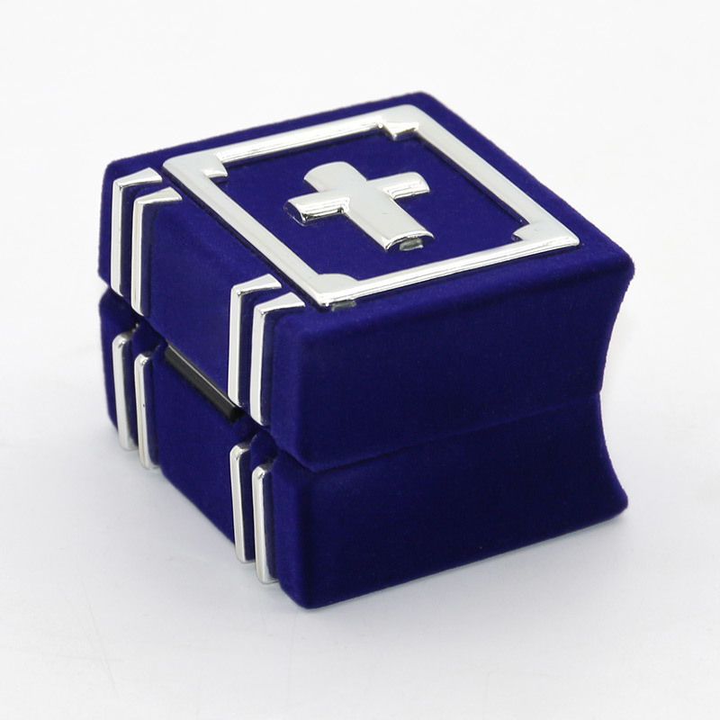 Special Velvet Book Jewelry Boxes Custom Color Velvet Wedding Ring Box