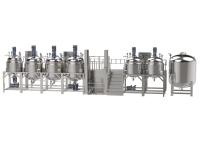 Hydraulic Lifting Vacuum Emulsifier Homogenizer 316/304 Stainless Steel Material