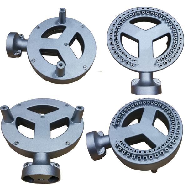 Shot Blasting Surface Custom Aluminum Parts Low Pressure Burner Easy Installation