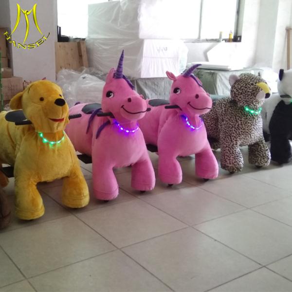 Hansel  plush riding animal indoor amusement rides walking plush dog toy