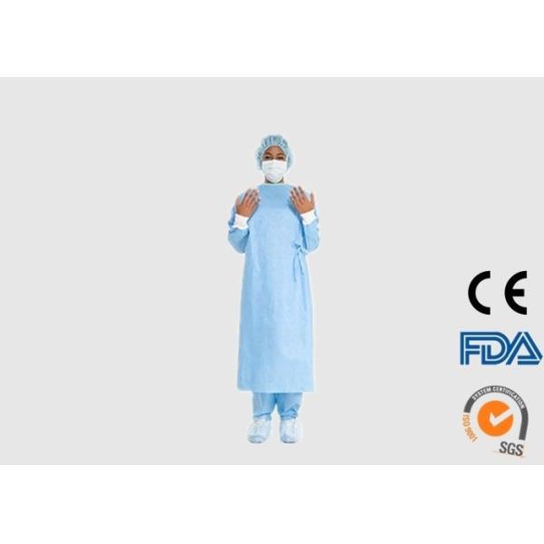 Disposable Surgical Gown Custom Size Various Color For Medical / Hospital
