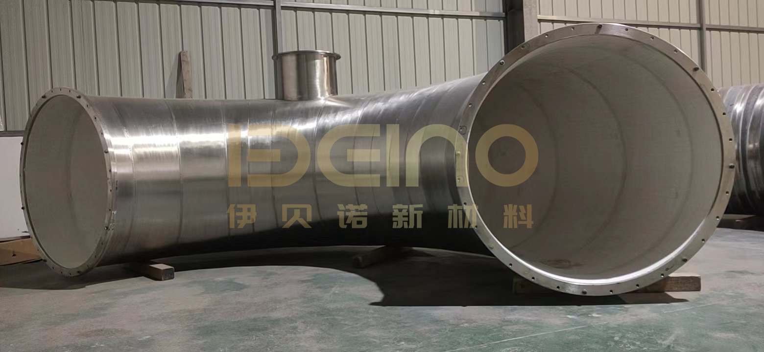 Large Diameter Alumina Ceramic Pipe Abrasion Resistant Smooth Surface Finish