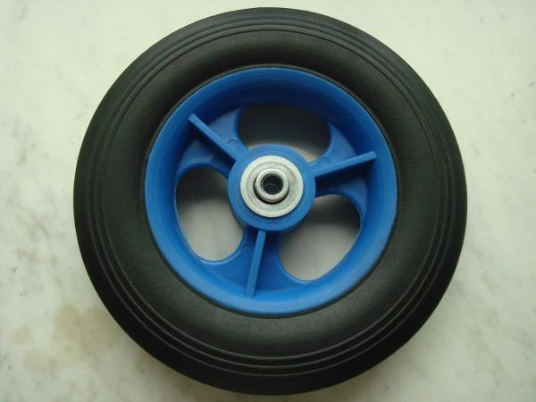TR13 Steel Rim Hard Soft Rubber Wheel Penumatic PU Wheel 3.00-8