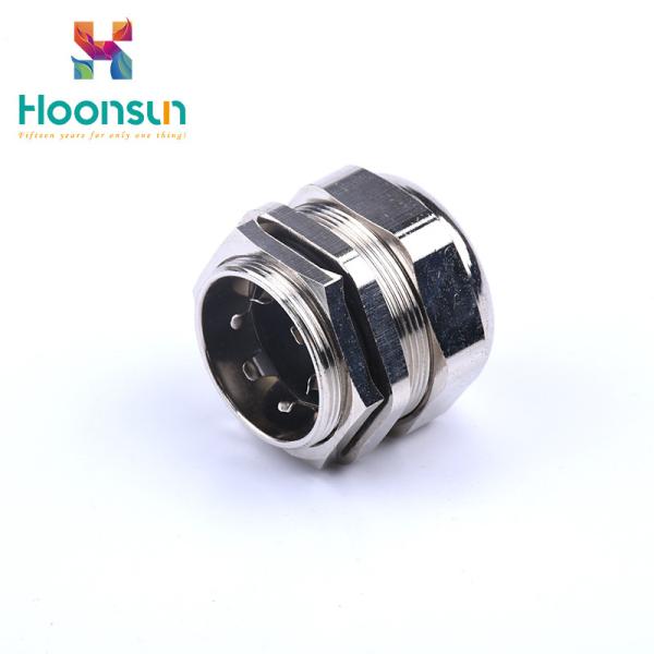 CE PG7 Thread EMC Cable Gland With Brass Lock Nuts For IP68 Protection