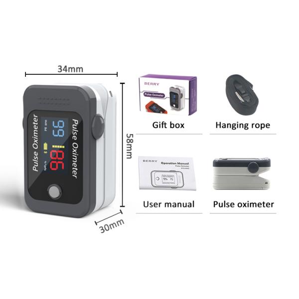 Оксиметр зажима пальца CE излечивает таможню оксиметра силы Handheld портативную