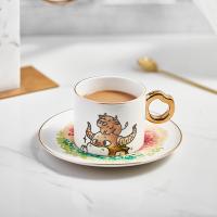 Ready To Ship In Stock Dinnerware Type Coffee Tea Sets Ceramic Cup And Plate Set With Oven Advantage Custom Printed Mugs