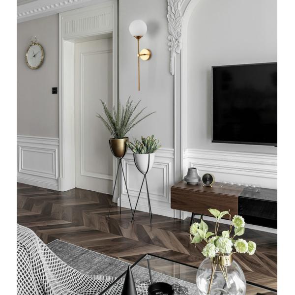 Rose Gold Color glass ball wall sconce for Corridor Living room Studio Bedroom ( WH-OR-07)