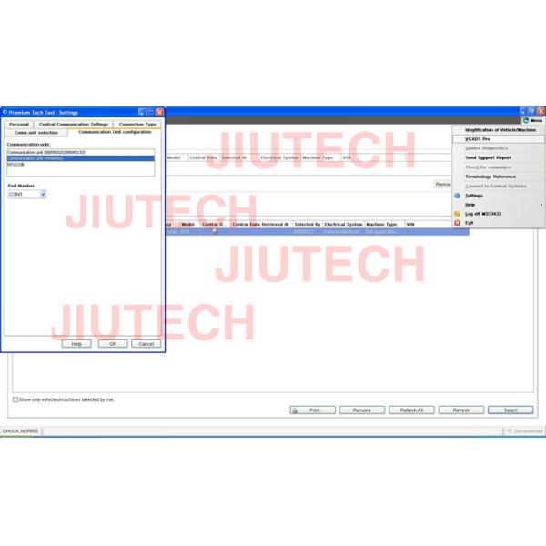 Интерфейс 9998555  vocom + компьтер-книжка + PTT