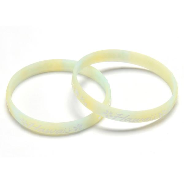 Young Style Embossed Silicone Bracelets Advertising With Personalized Logo