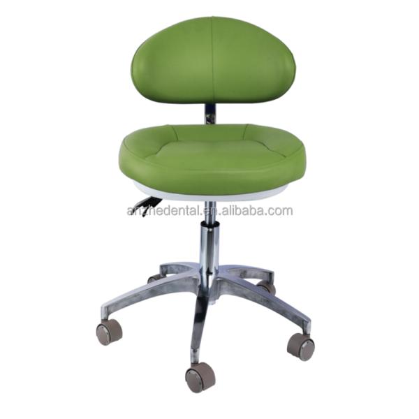 Micro Fiber Leather Dentist Stool Big Backrest Salon Stool Soft Cushion Surgical Stool For Dentist