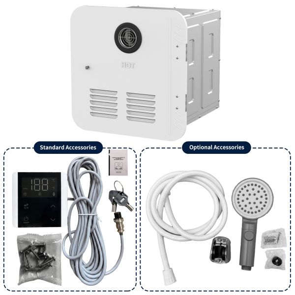 65K-80K BTU Instant Tankless Gas Water Heater For Rv 12V Propane Water Heater