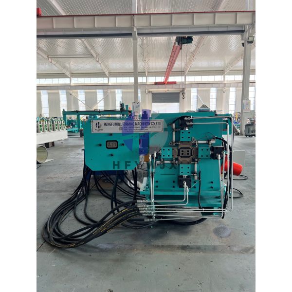 High Speed PLC Rain Gutter Roll Forming Machine With Heavy Duty Welded Frame