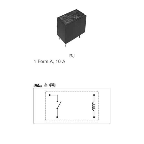 Диэлектрик реле 4KV PCB DC RJ-SS-112LM1 мини SPST 10 Amp 12V выдерживает для автомобильного светосигнализатора