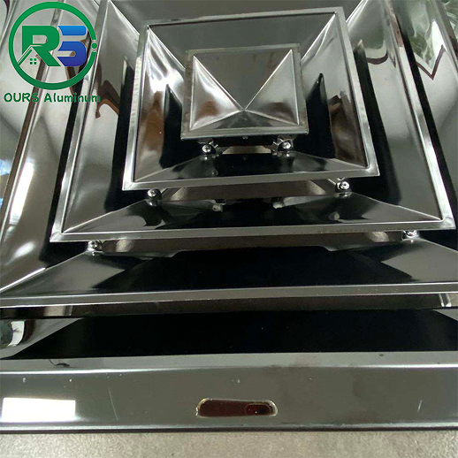 A prova de som Artistic Air Conditioner Perforado Cover Vent Louver Único