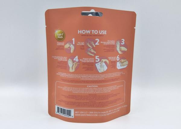 Matt Finished Stand Up Pouch Packaging , Back Seal Stand Up Plastic Pouches