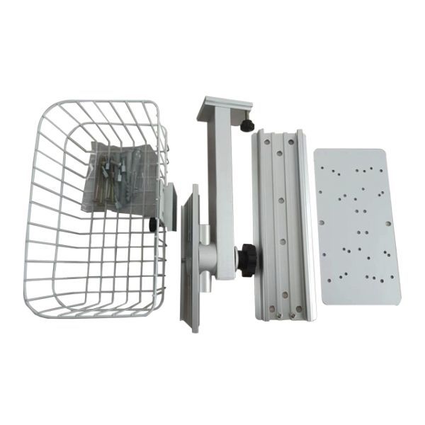 Height Adjustable White Metal Patient Monitor Holder Wall Mounted Stand for Hospital Ward