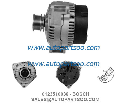 0123310010 0986039300 - BOSCH Alternator 12V 80A Alternadores