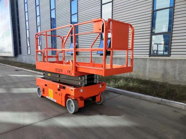 Convenient and Affordable self propelled aerial lift electric scissor lift trailer