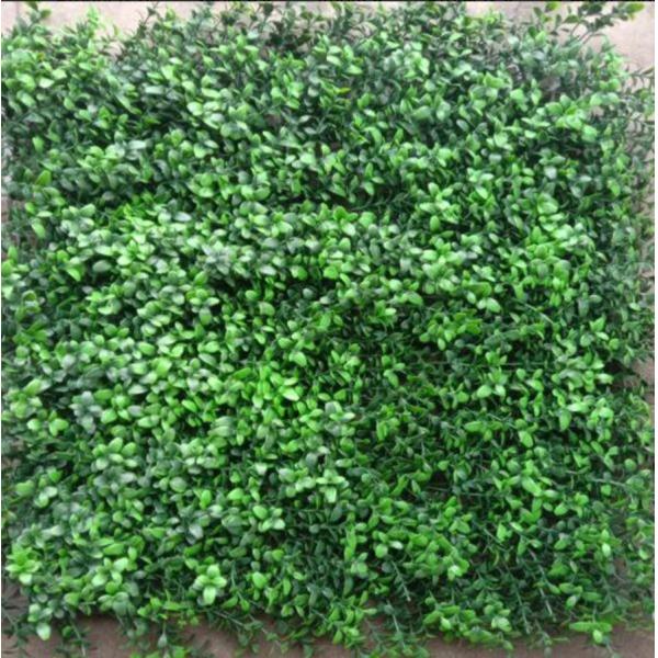 Green Fake Wall Grass Panels For Offices Hotels Restaurants With Low Maintenance Cost And Great UV Resisitance