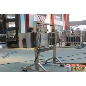 3000BPH Bottle Labeling Machine Hot Wind Function Easy Adjustable Height