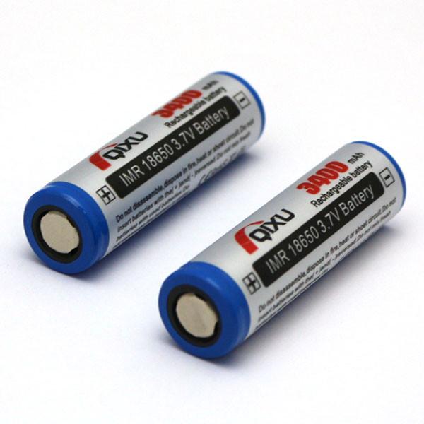 NEWEST QIXU High capacity 18650 3400mAh 3.7v rechargeable Li-ion battery with E-cig