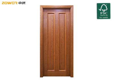 Única porta de madeira articulada terminada PVC interior do balanço