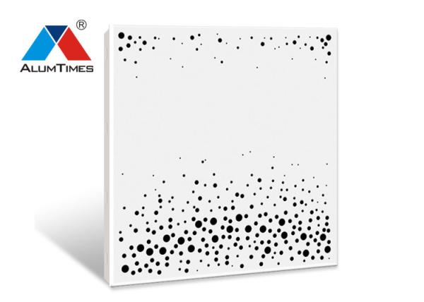 Matte White Acoustic Ceiling Tiles , Powder Coated Metal Suspended Ceiling Tiles