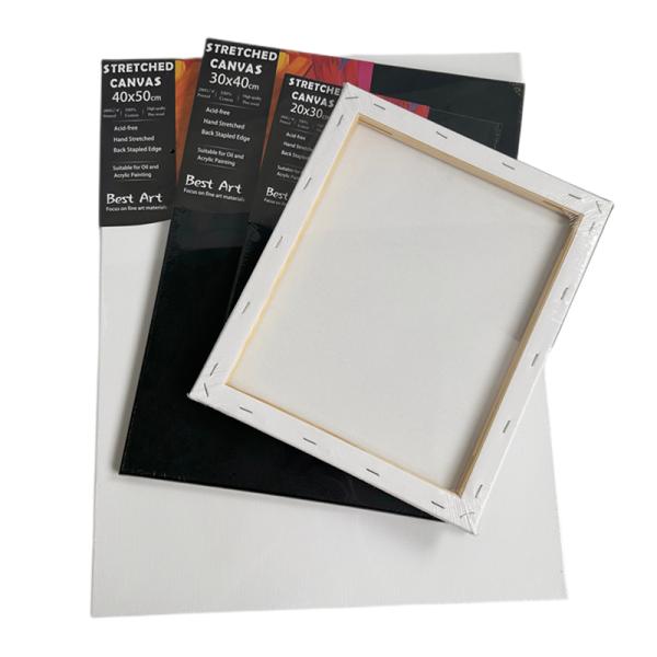 Custom Size 100% Cotton Stretched Canvas Board with Matte Finish for Oil Painting and Art Applications